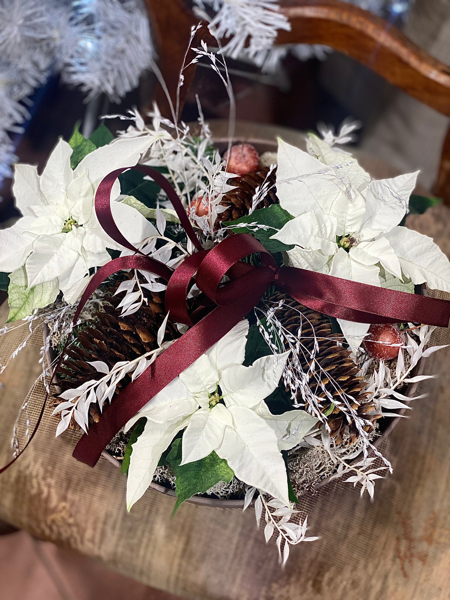 Hvit julestjernefantasi