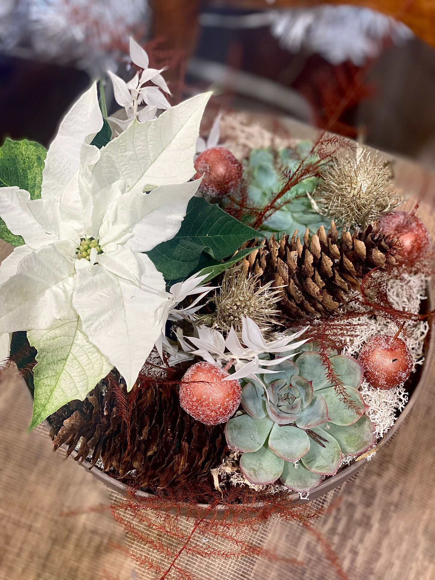 Liten hvit julegruppe