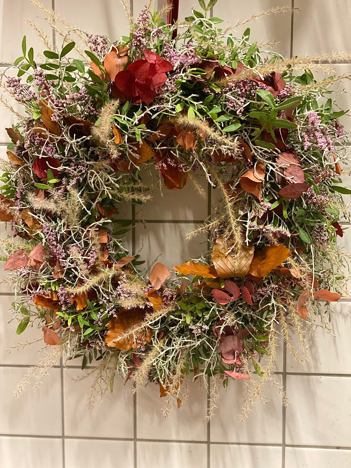 Høstkrans i varme toner