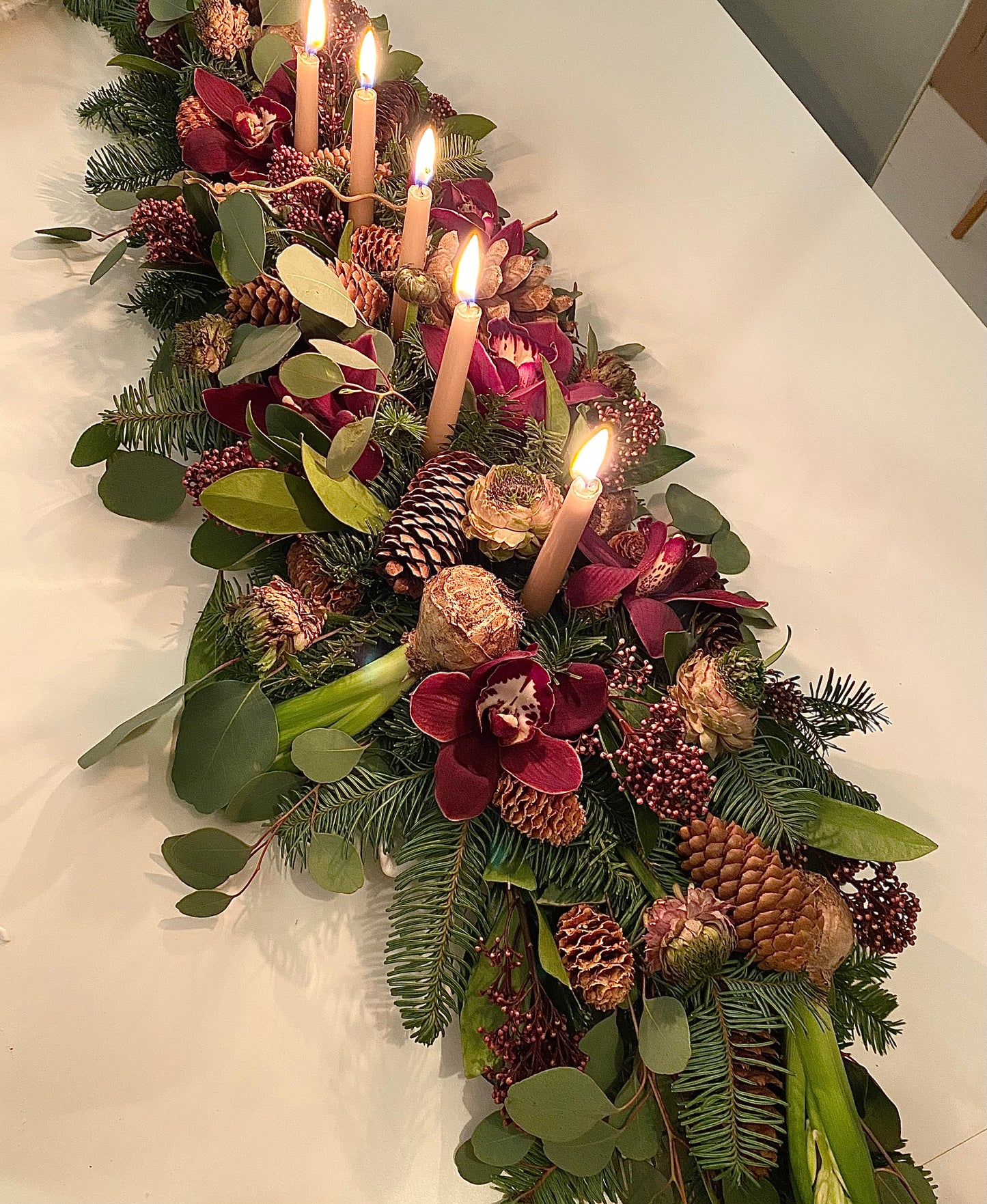 Klassisk borddekorasjon - Jul