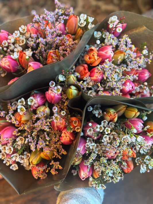 Bukett-Varm tulipanbukett