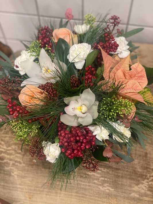 Varm blomsterdekorasjon