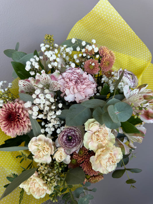 Bukett- Blomster og sjokolade